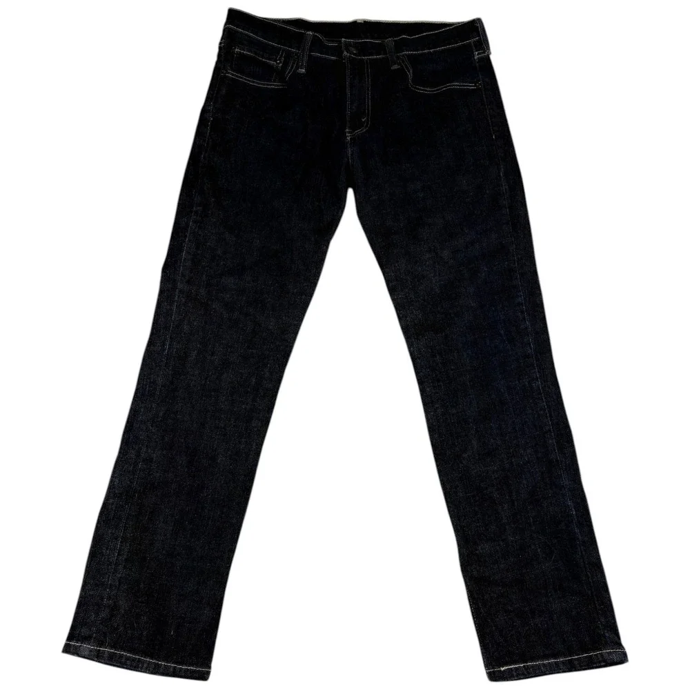 Levi's 511 Slim Fit Jeans Mens 33x30 Blue Denim Dark Wash Mid Rise Straight‎ Leg